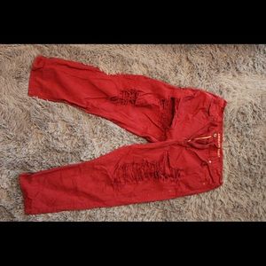 American Eagle Ripped Mom Jeans